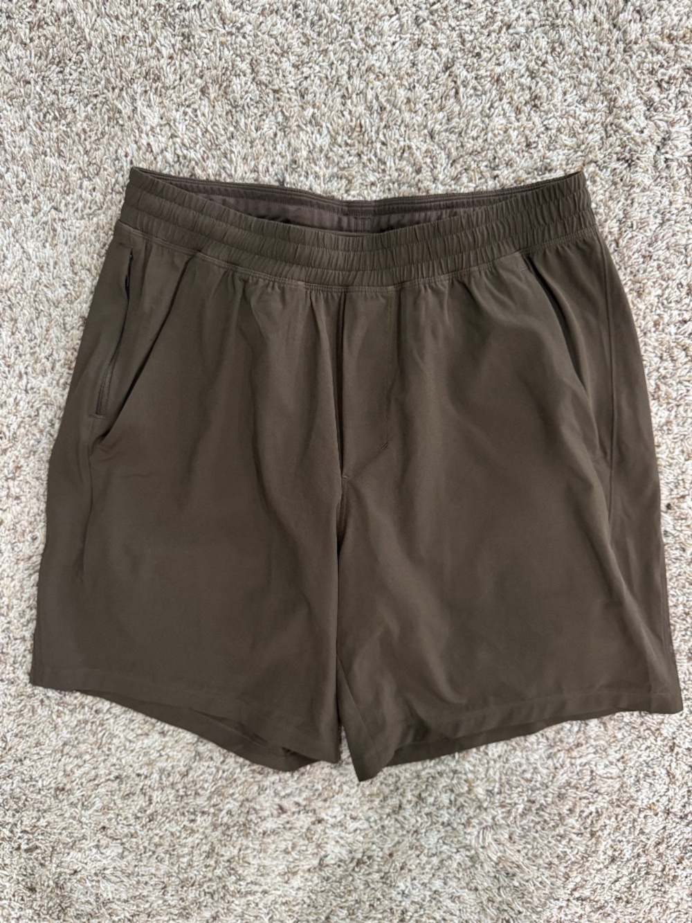 Lululemon Men's Pace Breaker Lined 7" shorts Walnut Crunch Medium NWOT